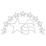 stars and stripes Border 1